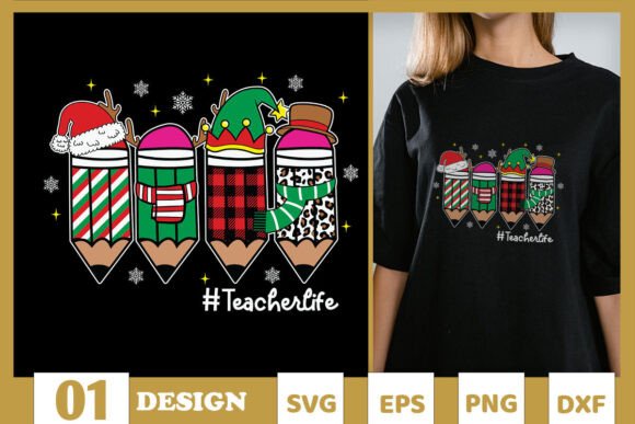 A Designer's Review of the Teacher Pencil Christmas Plaid SVG