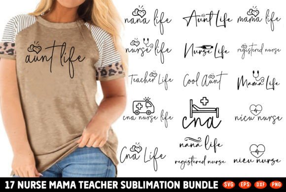 Nurse Mama Teacher Sublimation Bundle Review for Embroidery Projects